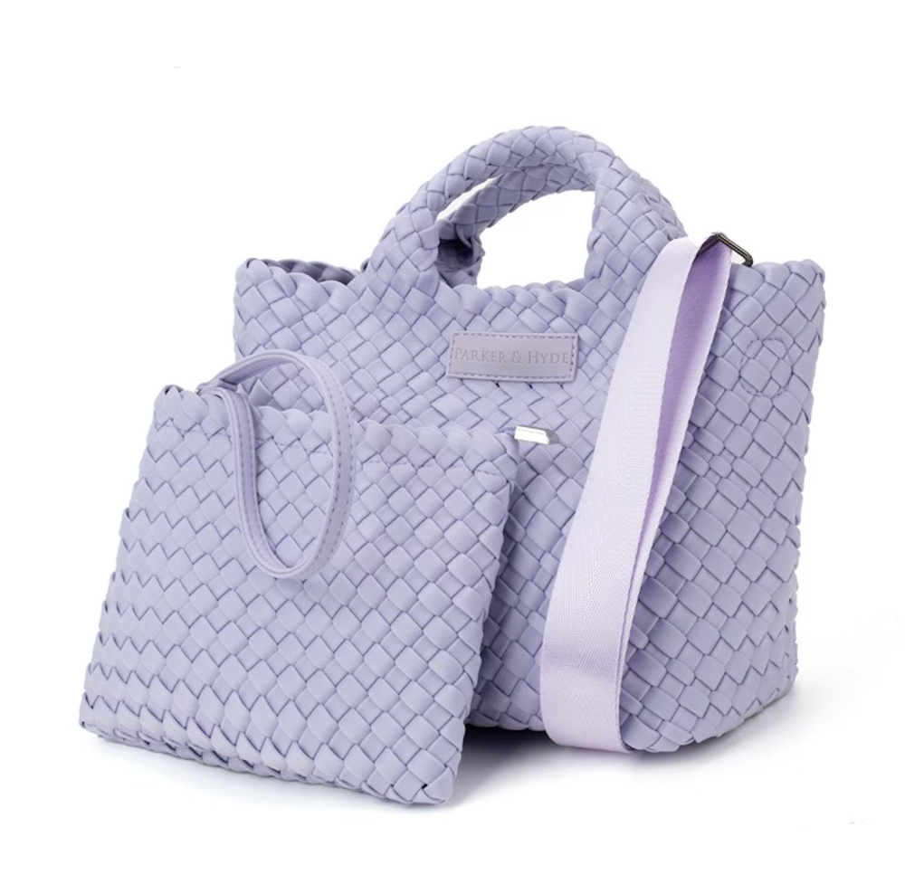 Woven Mini Tote in Lilac — Parker & Hyde